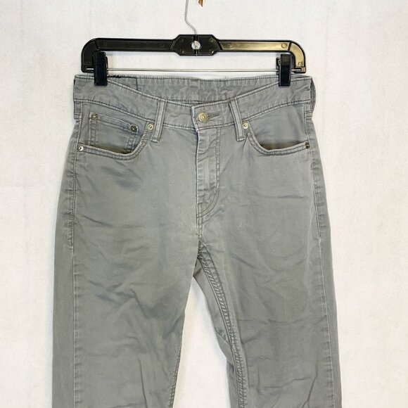 Levi's 511 Men's Jeans Mid Rise Slim Fit Straight Gray Stretch Denim Sz W30/L30 - Picture 6 of 14